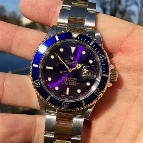 purple diamond rolex|Rolex purple submariner.